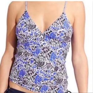 NWT Athleta indigo shores tankini top